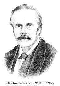 Pencil Drawing Portrait Of Artur James Balfour