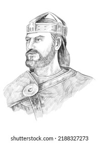 Pencil Drawing Portrait Of Heraclius