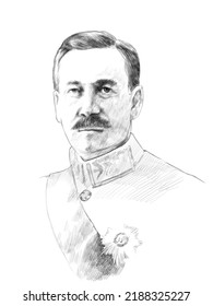 Pencil Drawing Portrait Of Herbert Samuel