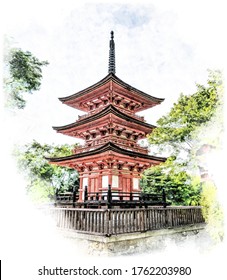 Japanese Temple Drawing Images Stock Photos Vectors Shutterstock Artwork components made use of: https www shutterstock com image illustration pencil drawing style beautiful japanese temple 1762203980