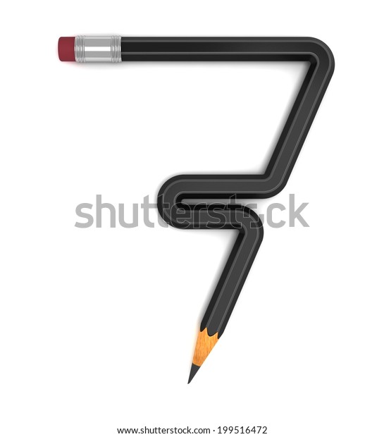 number 7 pencil