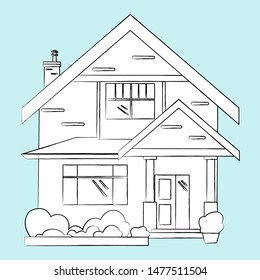 House Drawing Images, Stock Photos & Vectors | Shutterstock