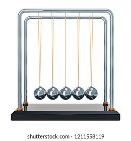 Pendulum Newtons Cradle Front View 3d Stock Illustration 1211558119 ...