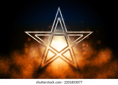 Pentagram Symbol Five Pointed Star Symbol Stock Illustration 2201853077 ...