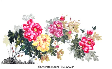 4,837 Peony painting chinese Images, Stock Photos & Vectors | Shutterstock