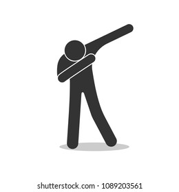 People Dance Icon Pictogram Isolated Dancing Stock Illustration ...