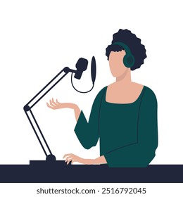 People Doing Podcast. International Podcast Day Illustration - Powered by Shutterstock