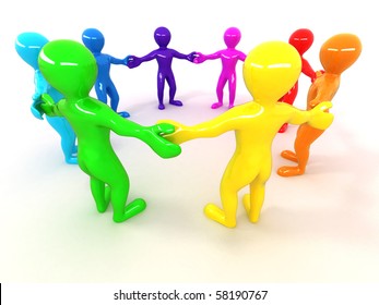 People Friendship 3d Stock Illustration 58190767 | Shutterstock