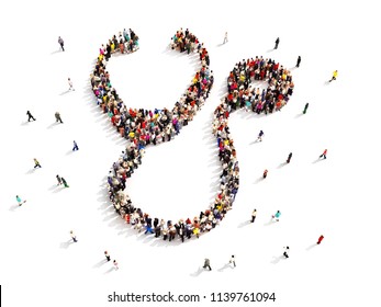 People going into the medical field concept. Large group of people forming the shape of a stethoscope symbolizing the medical field EMS,Doctor ,Nursing,healthcare, PA ect. 3d rendering   - Powered by Shutterstock