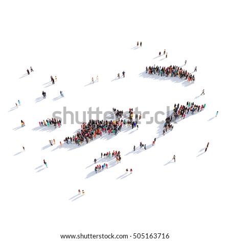 people group shape map British Virgin Islands