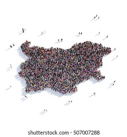 People Group Shape Map Bulgaria