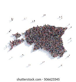 People Group Shape Map Estonia