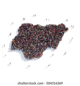 People Group Shape Map Nigeria