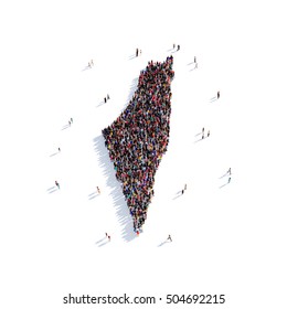 People Group Shape Map Palestine