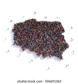 People Group Shape Map Poland