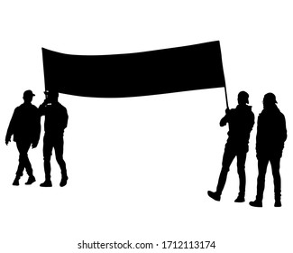 3,673 Protest march silhouette Images, Stock Photos & Vectors ...