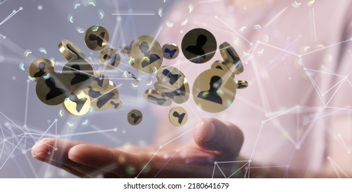 people network structure HR - Human resources management and recruitment 