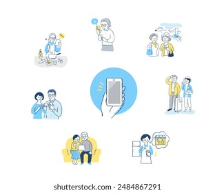 People using smartphones and tablet devices - Powered by Shutterstock