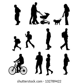 3,043 School Children Walking Silhouette Images, Stock Photos & Vectors ...