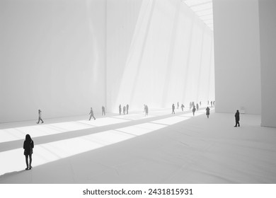 People walking somewhere, solitaire people