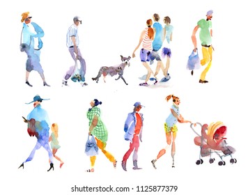 People Shopping Watercolor Images Stock Photos Vectors Shutterstock