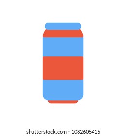 Pepsi Can Flat Drink Beverage Icon Illustration Raster