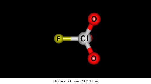 Perchloryl Fluoride Reactive Gas Chemical Formula Stock Illustration ...