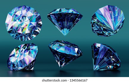 the perfect blue diamond