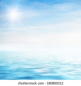 perfect sky and water