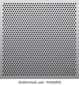 Perforated Plastic Background