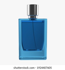 Perfume bottle mockup 3D rendering isolated on white background