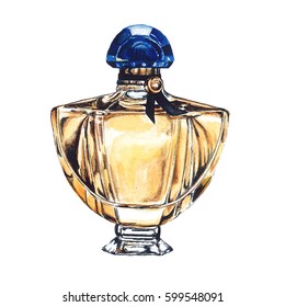 perfume with blue cap