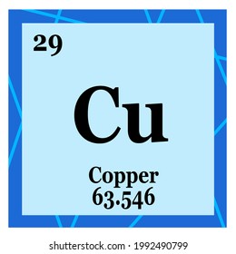 Periodic Table Element Copper Stock Illustration 1992490799 | Shutterstock