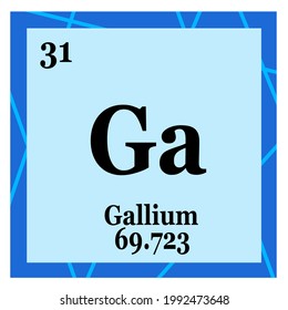 Periodic Table Element Gallium Stock Illustration 1992473648 | Shutterstock