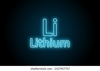 Periodic Table Element Lithium Symbol