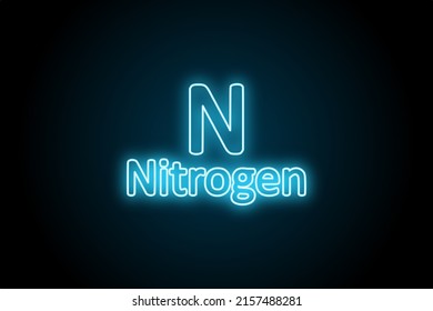 Periodic Table Element Nitrogen Symbol Stock Illustration 2157488281 ...