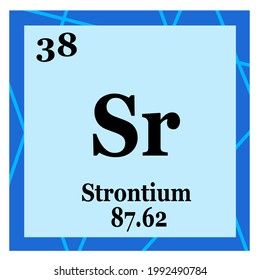 periodic table of element: strontium