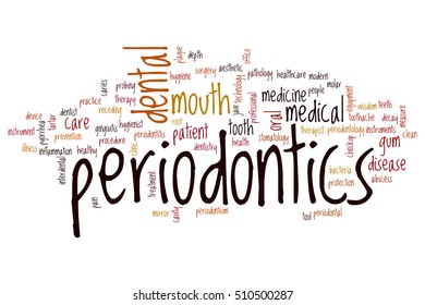 Periodontics Word Cloud Concept