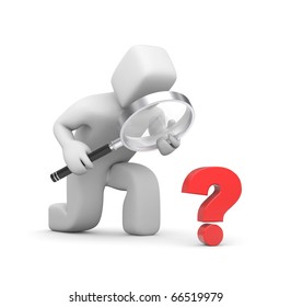 564 3d magnifying glass question mark Images, Stock Photos & Vectors ...