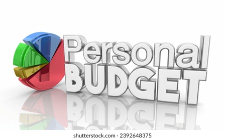 Personal Budget Save Money Pie Chart Expenses Costs Management 3d Illustration - Powered by Shutterstock