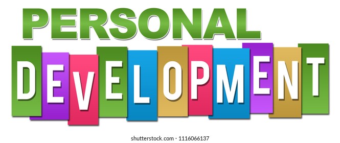 Personal Development Text Written Over Colorful Stock Illustration ...