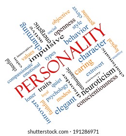 Personality Word Cloud Concept Angled Great Stock Illustration ...