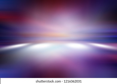 Perspective Floor Backdrop Purple Room Studio With Pink Gradient Spotlight Backdrop Background For Display Your Product Or Artwork 