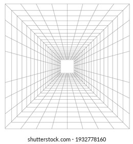Perspective Grid Geometry Grid black line for your perfect design
