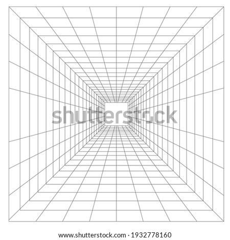 Perspective Grid Geometry Grid black line for your perfect design