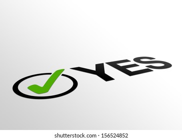 Perspective Yes Sign