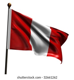 Peruvian Flag High Resolution 3d Render Stock Illustration 32661262 ...