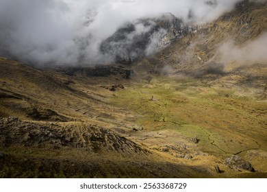 Peruvian Landscape during the Lares trail.