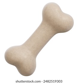 Pet Bone 3D Rendering Icon Isolated White Background