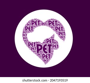 Pet Care - Word Art In The Shape Of A Heart